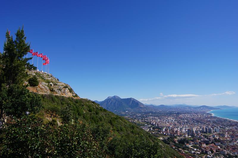 Fra terrassene utsikt Alanya by Tyrkia