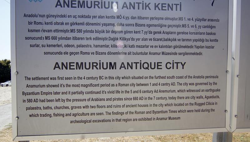 Anamurium Anamur Anemurium oldtidsby Tyrkia
