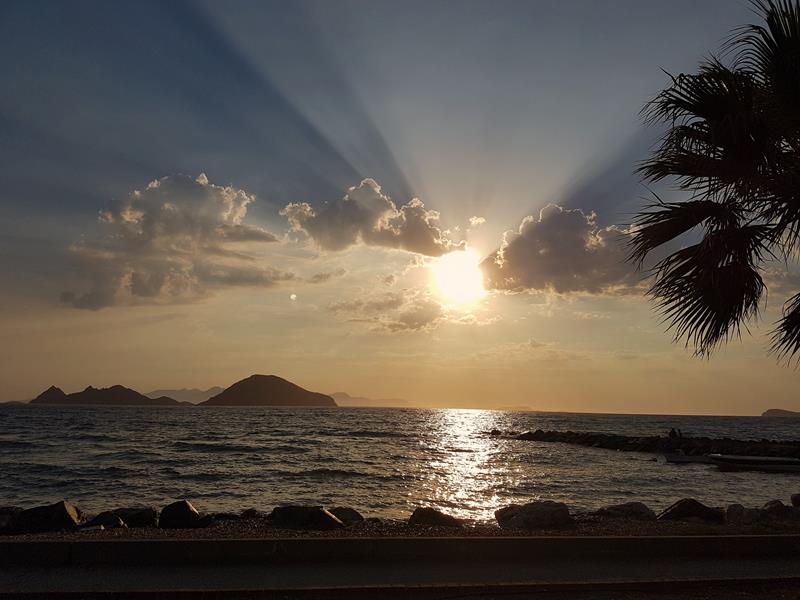 Turgutreis Bodrum Halvøya Tyrkia solnedgang Sunset Turkey