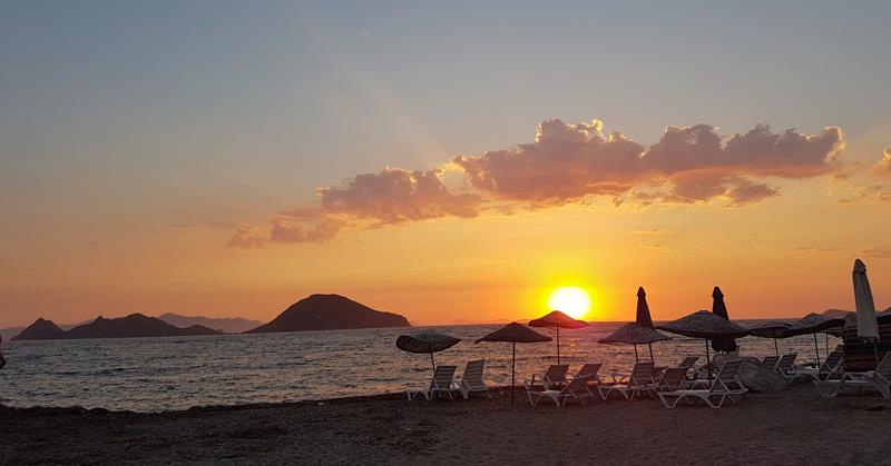 Turgutreis solnedgang Bodrum halvøya sunset Tyrkia