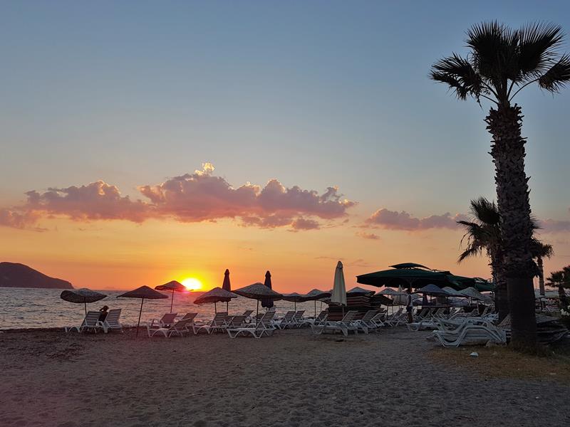 Turgutreis solnedgang Bodrum halvøya sunset Tyrkia