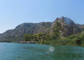 Innsjotur Köycegiz Dalyan Tyrkia