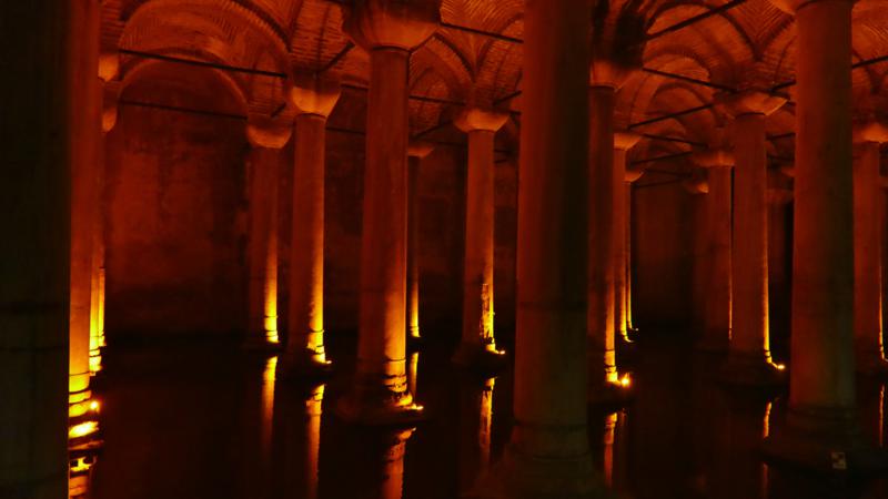 Basilica sisternen Istanbul Tyrkia