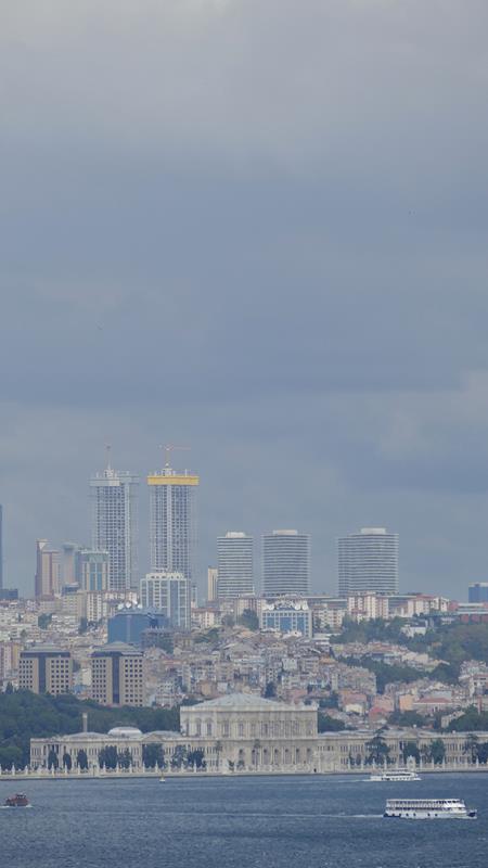 Utsikt Topkapi palasset Istanbul Tyrkia