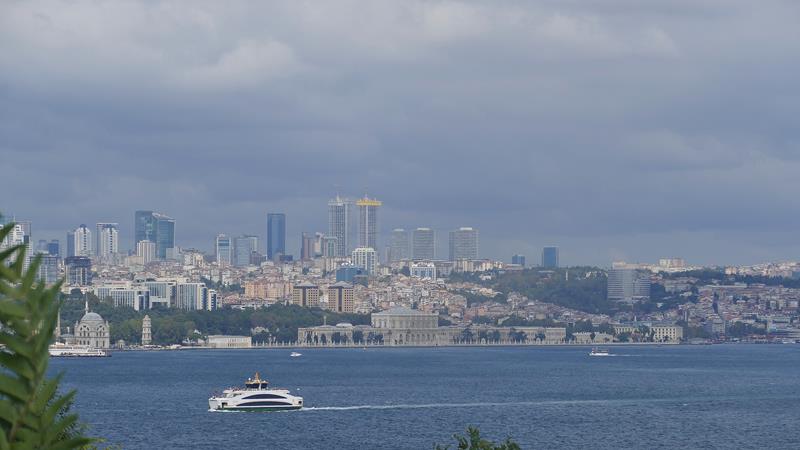 Utsikt Topkapi palasset Istanbul Tyrkia