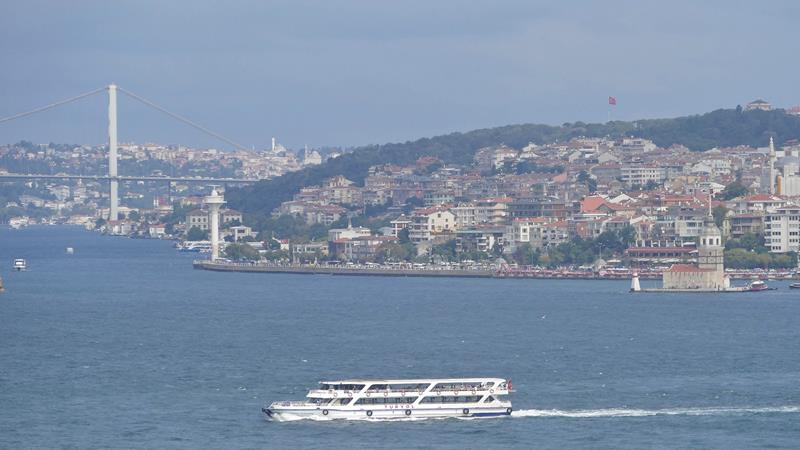 Utsikt Topkapi palasset Istanbul Tyrkia