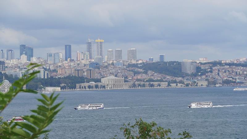 Utsikt Topkapi palasset Istanbul Tyrkia