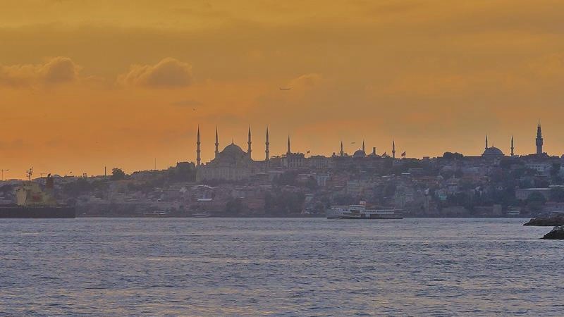 solnedgang sunset Kadiköy Asiasiden Istanbul Tyrkia