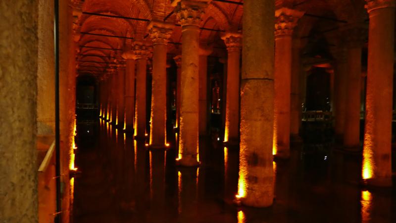 Basilika sisternen Yerabatan Istanbul Tyrkia