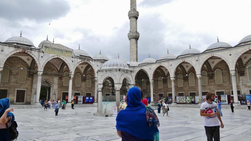 Dern blå moske Sultan Ahmet Istanbul Tyrkia