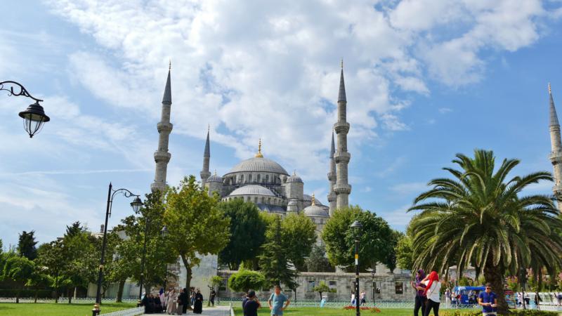 Dern blå moske Sultan Ahmet Istanbul Tyrkia
