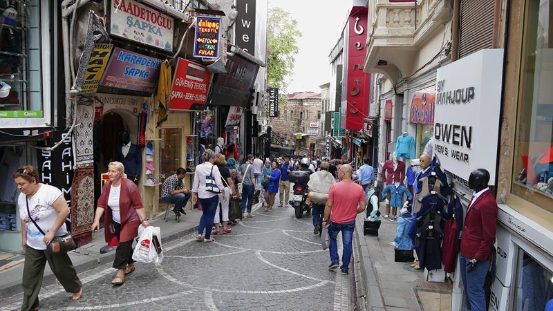 Bazarområdene  Istanbul Tyrkia 