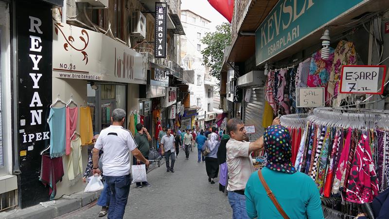 Bazarområdene  Istanbul Tyrkia 