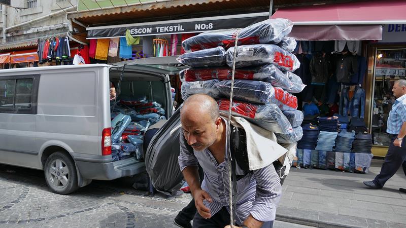 Bazarområdene  Istanbul Tyrkia 