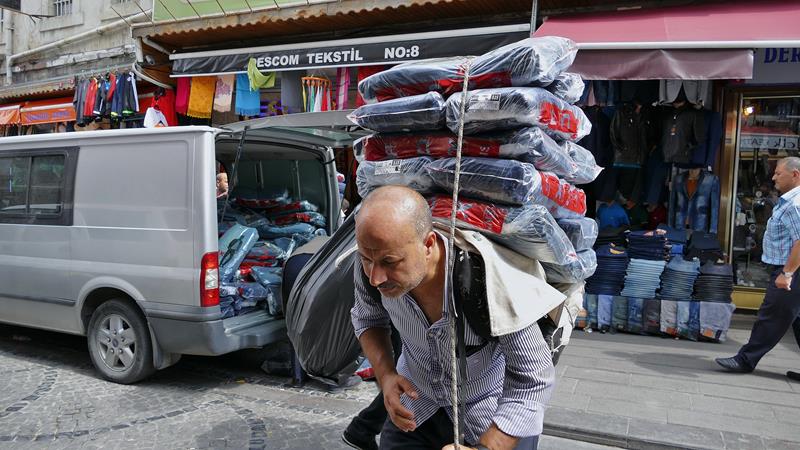 Bazarområdene  Istanbul Tyrkia 