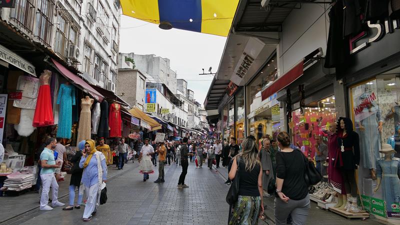 Bazarområdene  Istanbul Tyrkia 