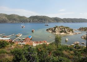 Kaleköy Kekova Tyrkia utsikt