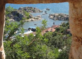 Kaleköy Kekova Tyrkia utsikt