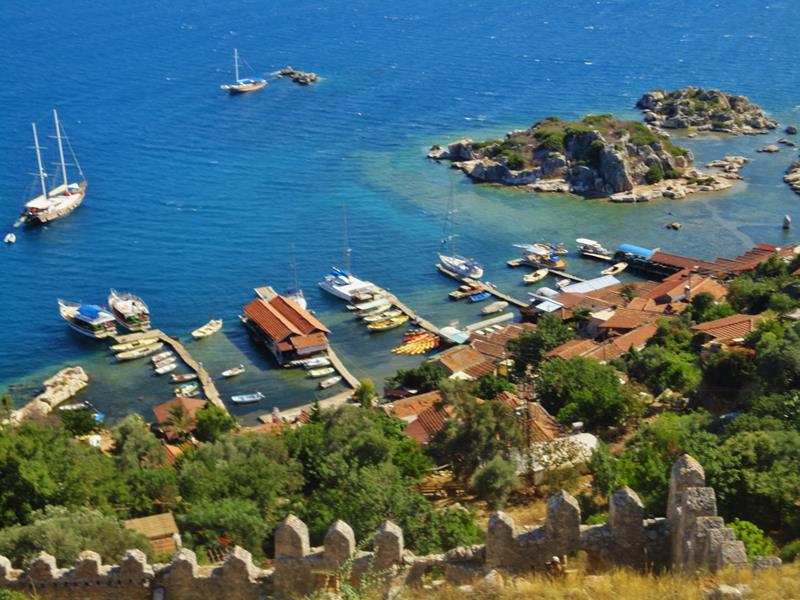 Kaleköy Kekova Tyrkia utsikt