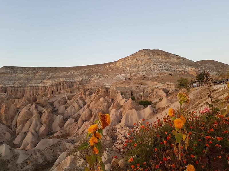 Sunset point Kappadokia Tyrkia