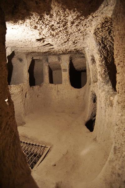 Kaymakli underjordisk by Tyrkia Kappadokia