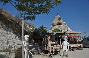 Mellom Göreme og Göreme openair museum Kappadokia