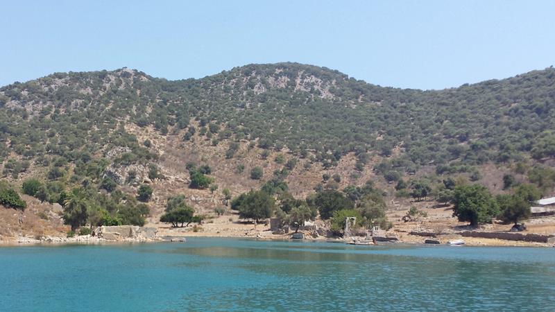 Fethiyebukten Göcek Tyrkia. 