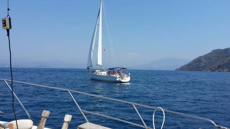 Fethiyebukten Göcek Tyrkia. 