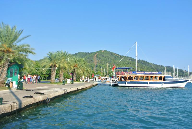 Fethiyebukten Göcek Tyrkia. 